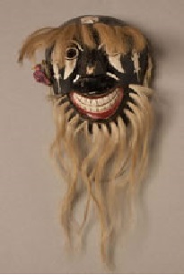 Yaqui Pascola Mask by Roman Ramirez Bendio Reynaldo Vicam, Sonora, 1983